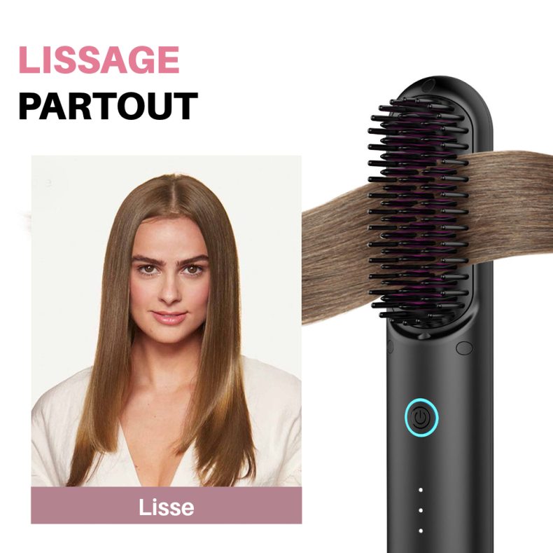 Riyelo Brosse Portable – Lissez, Frisez, Séchez